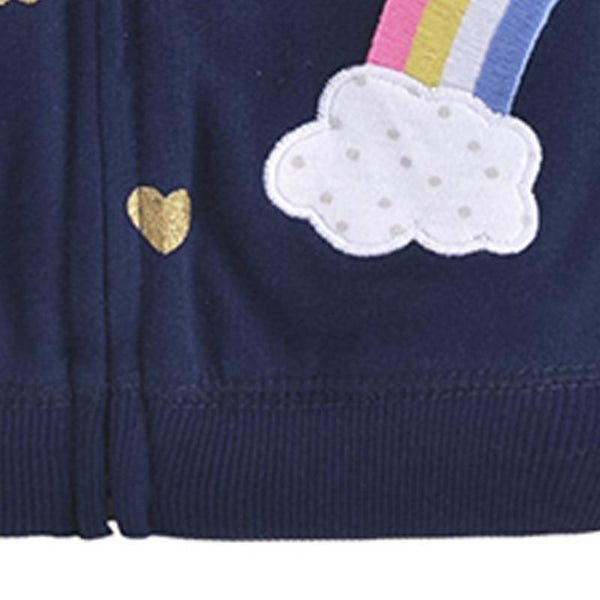 Newborn Baby Girls Clothes Autumn Winter Floral Outerwear Hooded Jacket Coat for 0-3T IN Unicorn