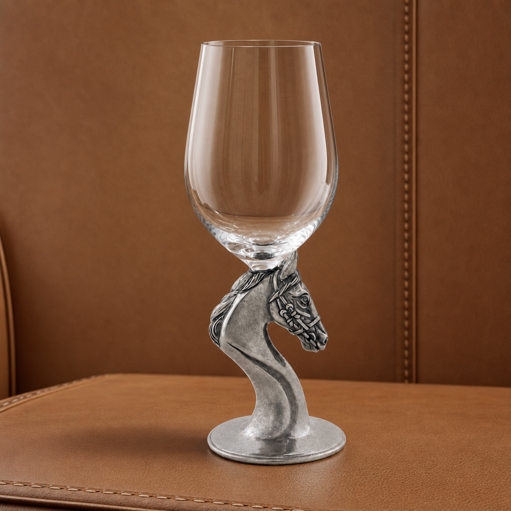 Horse Head Wine Glass