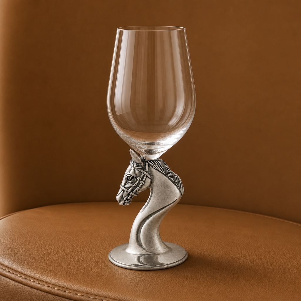 Horse Head Wine Glass