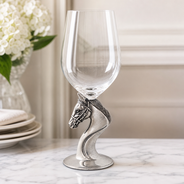 Horse Head Wine Glass