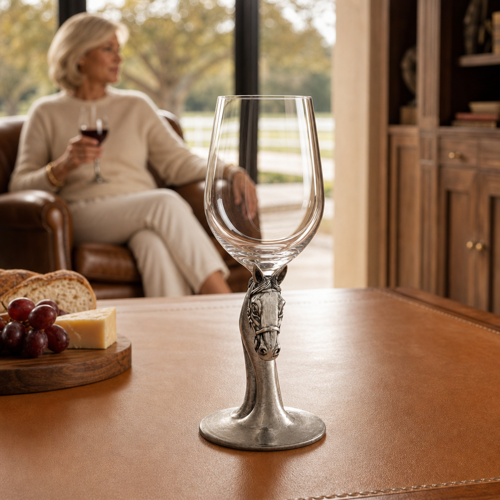 Horse Head Wine Glass