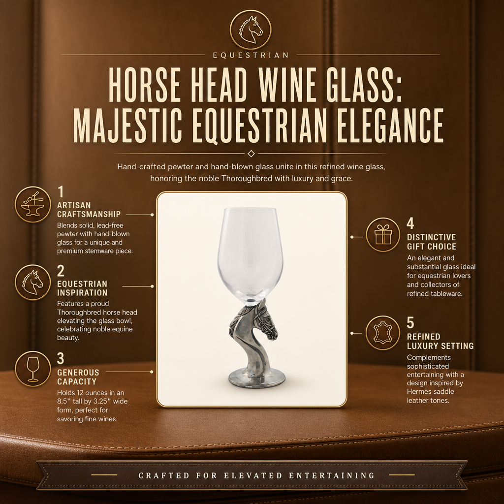 Horse Head Wine Glass