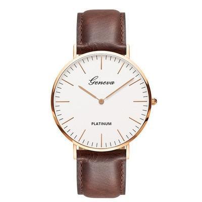 Luxury Elegant Unisex Strap Style Quartz Women and Men Watch Top Brand Watches Fashion Casual Fashion Wrist Watch 2020 Fashion Watches