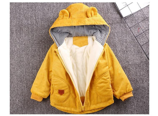 Infant Baby Jacket  Autumn Winter Hooded Outerwear Coat / Newborn Jacket.
