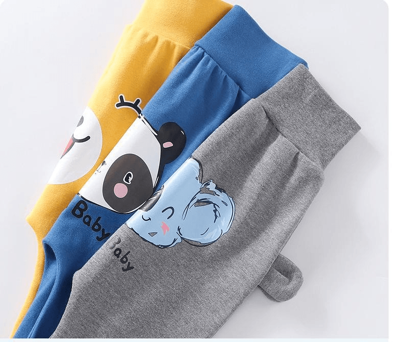 Kids Clothes Baby Boys Girls PP Pants Newborn Toddler Baby Pants For Children In Casual Clothing Style With Bear Design and Bears Ears Like Details