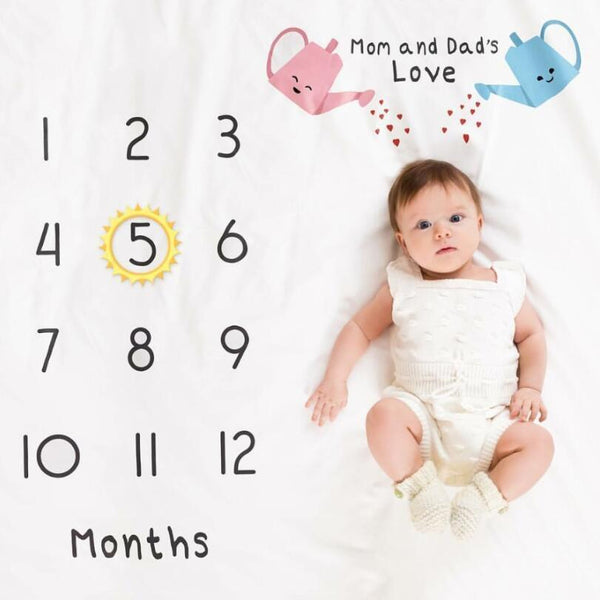Newborn baby Monthly Growth  Blanket Photography Props Background Cloth For Baby