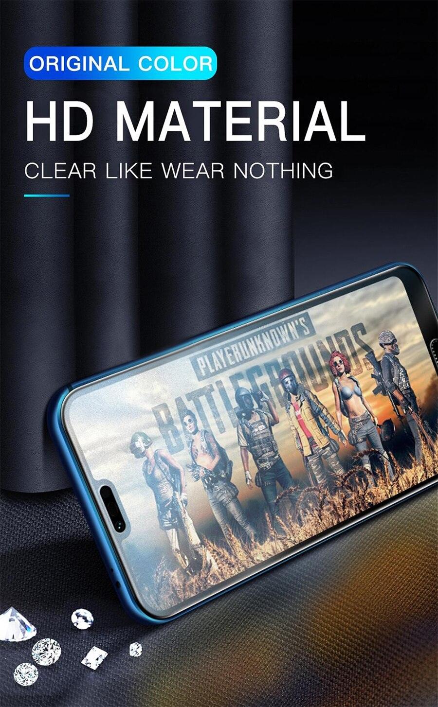 3Pcs Frosted Matte Soft Ceramic Film for iPhone 11 12 Pro Max 6 S 8 7 Plus Screen Protectors for IPhone 13 14 Pro XS MAX X XR SE Full Coverage Clear and Scratch Resistant Screen Protection