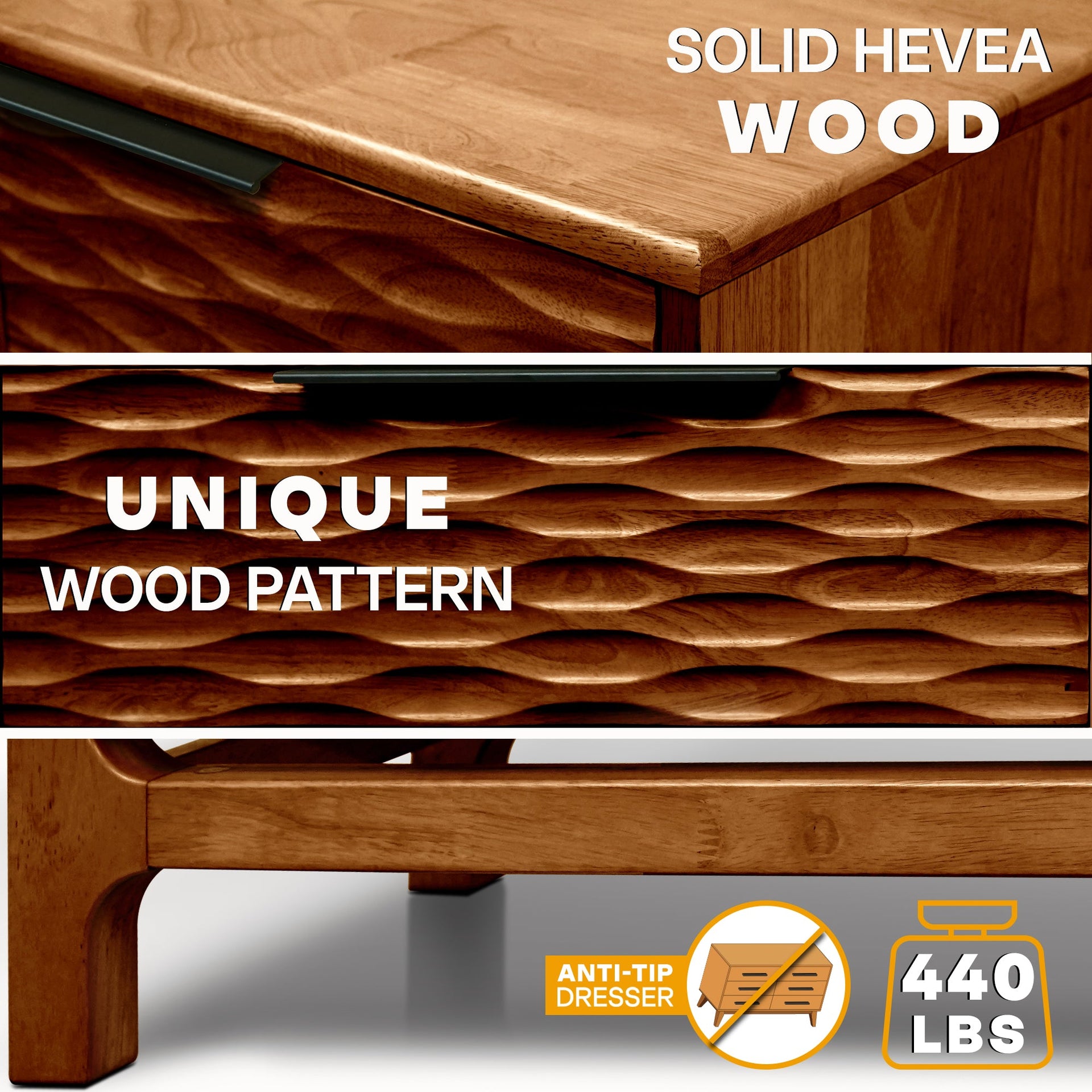 Acacia Elara Dresser with 6 Drawers