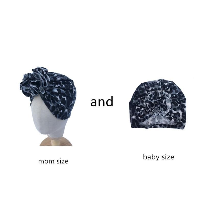 Luxury Mdoern Set 2PCS Baby and Mom Headbands Set Flower Bowknot Newborn Turban Cross-tied Mommy Headband Bow
