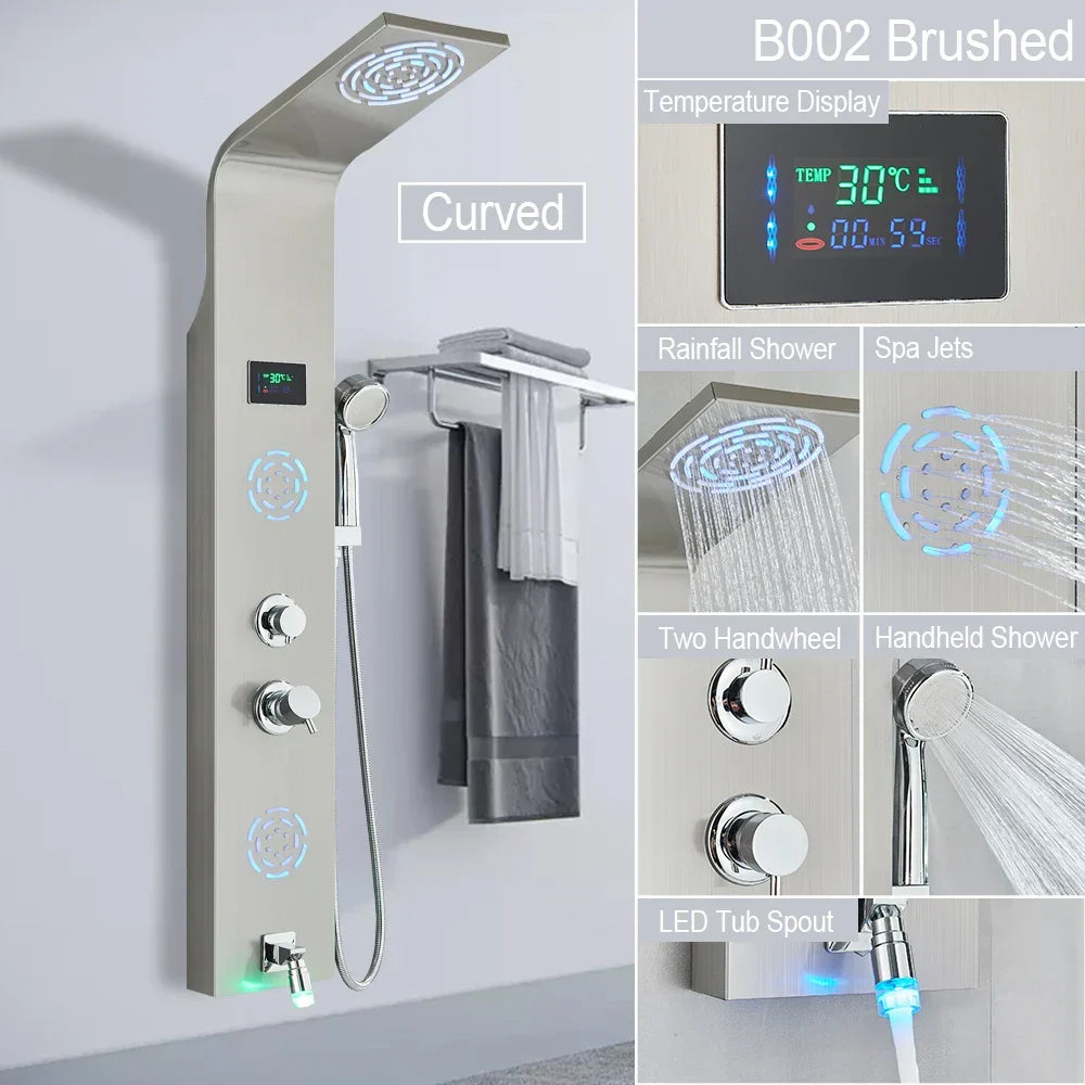 LED Rainfall Shower System