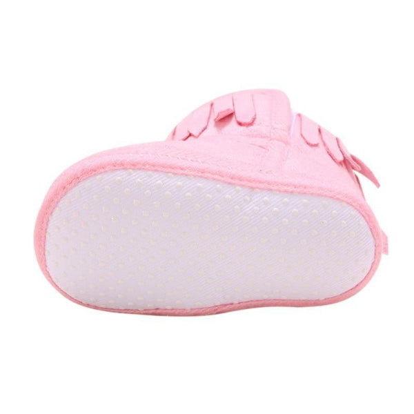 Cute Baby Infants Shoes Dot Knitting Boots Casual Non-slip Soft Soled Walking Shoes