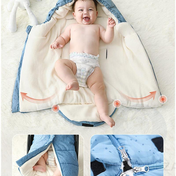 Newborn Winter Warm Baby Sleeping Bag Sleep sack For Stroller for Baby Sleep Sack Thickening Dual-use  For Baby Kids