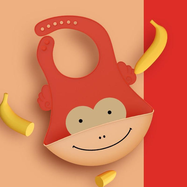 Adjustable Oil-proof  Food Grade Silicone Drool bib Soft And Comfortable Saliva Towel Lunch Baby Bib For Babies and Kids