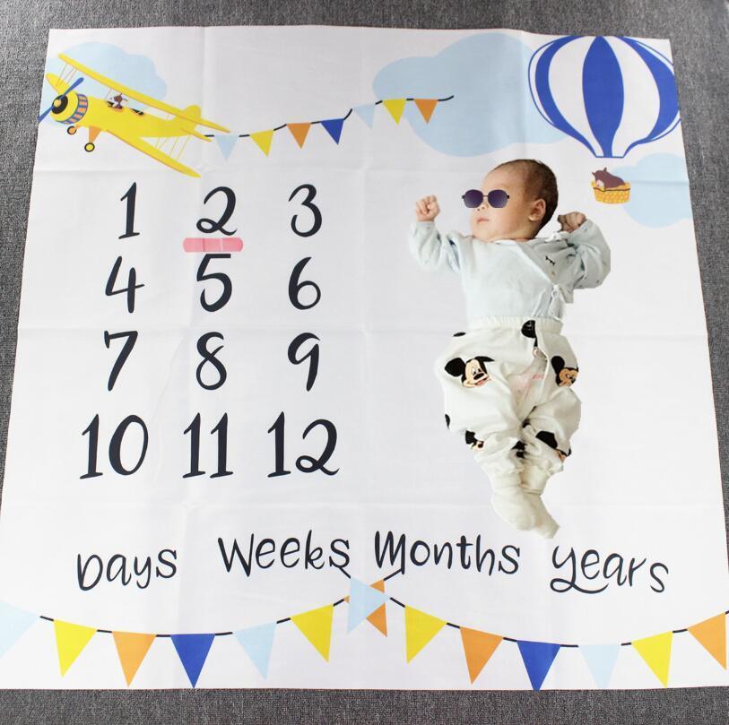 Newborn baby Monthly Growth  Blanket Photography Props Background Cloth For Baby