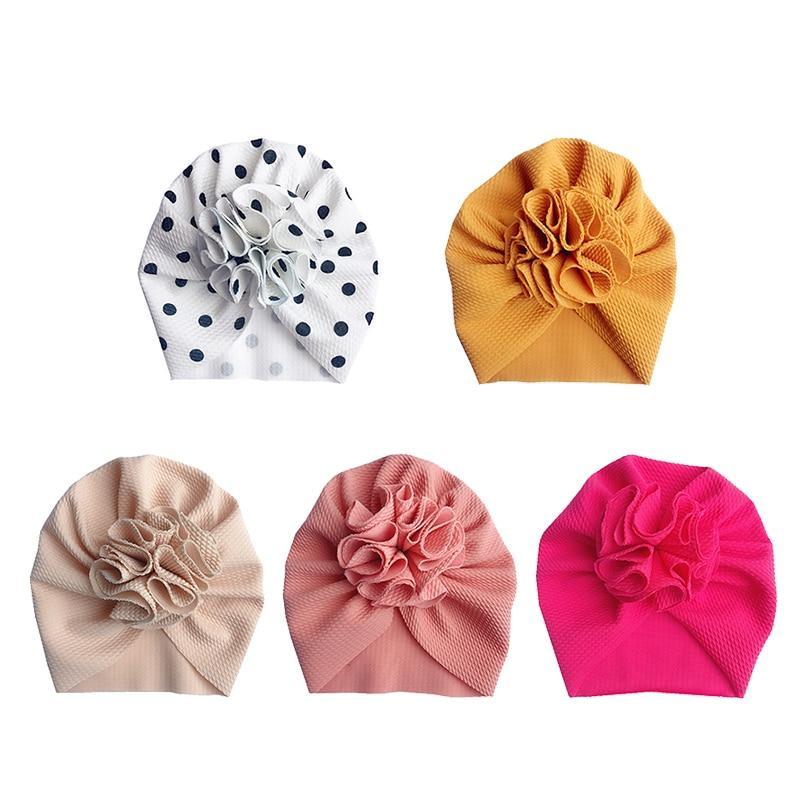 Modern New Lovely Flower Baby Girl Hat Turban Newborn Baby Cap Bonnet Kids Hat For Girls Baby In Trend Design