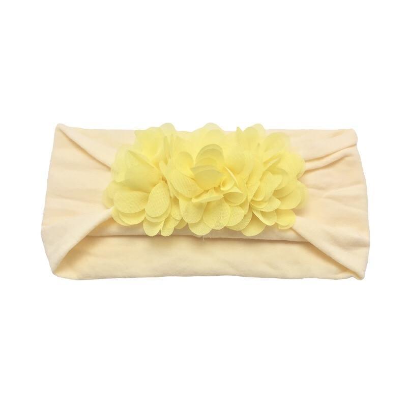 Baby Bows headbands Turban Kids Artificial Floral Elastic Toddler Solid Headband Hair Band Bow For Girls
