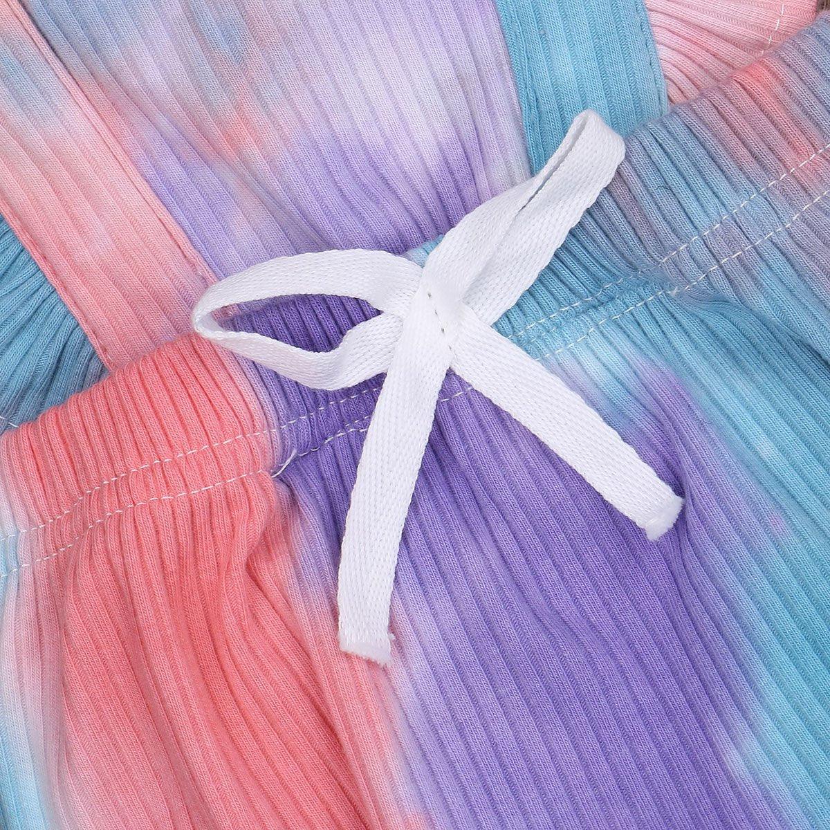 Luxury Modern New Printed Colorful Toddler Girls Rompers With Headband Ruffles Short Sleeve Printed Backless Jumpsuits