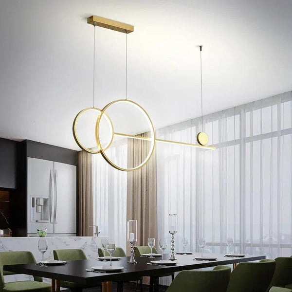 Brass Ring Chandelier