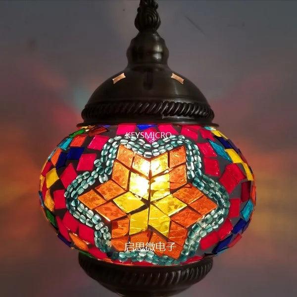 New style Turkey Ethnic Customs Handmade Lamp Romantic Cafe Restaurant Bar Tree Pendant Light Bar Mosaic Pendant Lamp