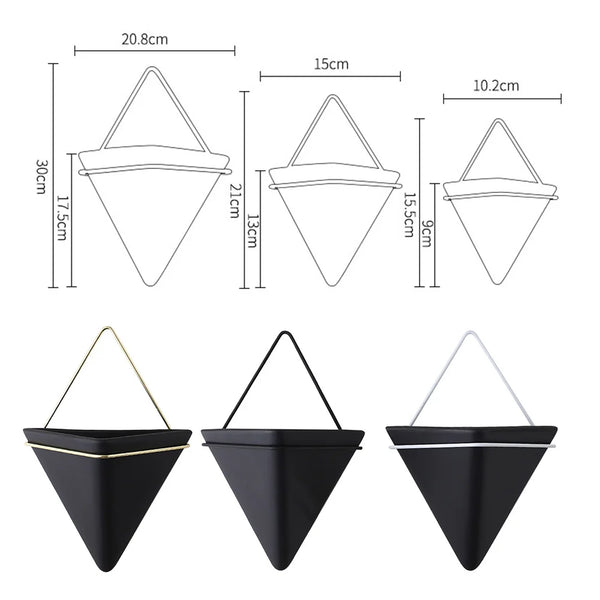 Wall Mounted Flower Pot, Hanging Vases, Self Water-Absorbing Planter, Room Decoration, Drop Shipping, New