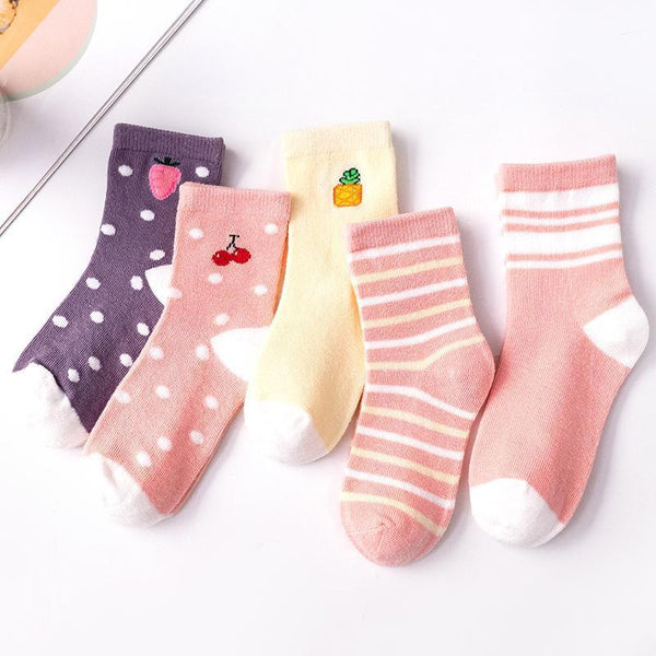 5 Pairs Infant Cotton Mesh Cute Newborn Casual Socks For Boys Girls Durable Comfortable Sock