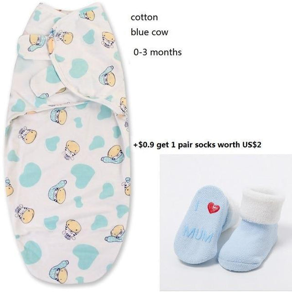 100% Cotton Baby Swaddle Wrap Blanket Newborn Infants Baby Envelop Sleep Bag Sleepsacks For Girls