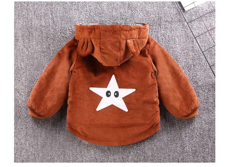 Infant Baby Jacket  Autumn Winter Hooded Outerwear Coat / Newborn Jacket.