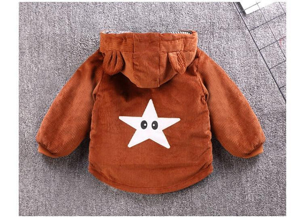 Infant Baby Jacket  Autumn Winter Hooded Outerwear Coat / Newborn Jacket.