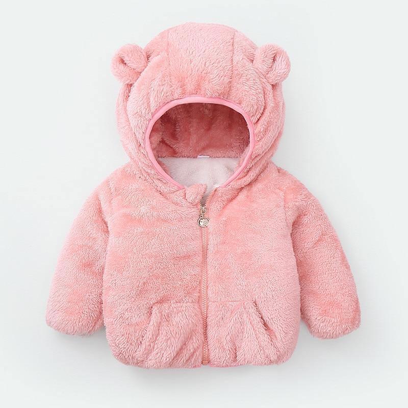 Shiny Toddler Baby Warm Hooded Coat Winter Outerwear Infant Clothes Cute Jacket Baby Clothes For Girls