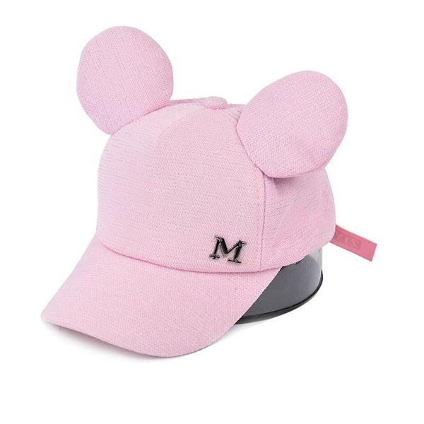 Luxury Modern Shiny Kids Baby Hat With Ear Letter Summer Baby Girl Boy Sun Hat Baseball Caps Cotton For Kids