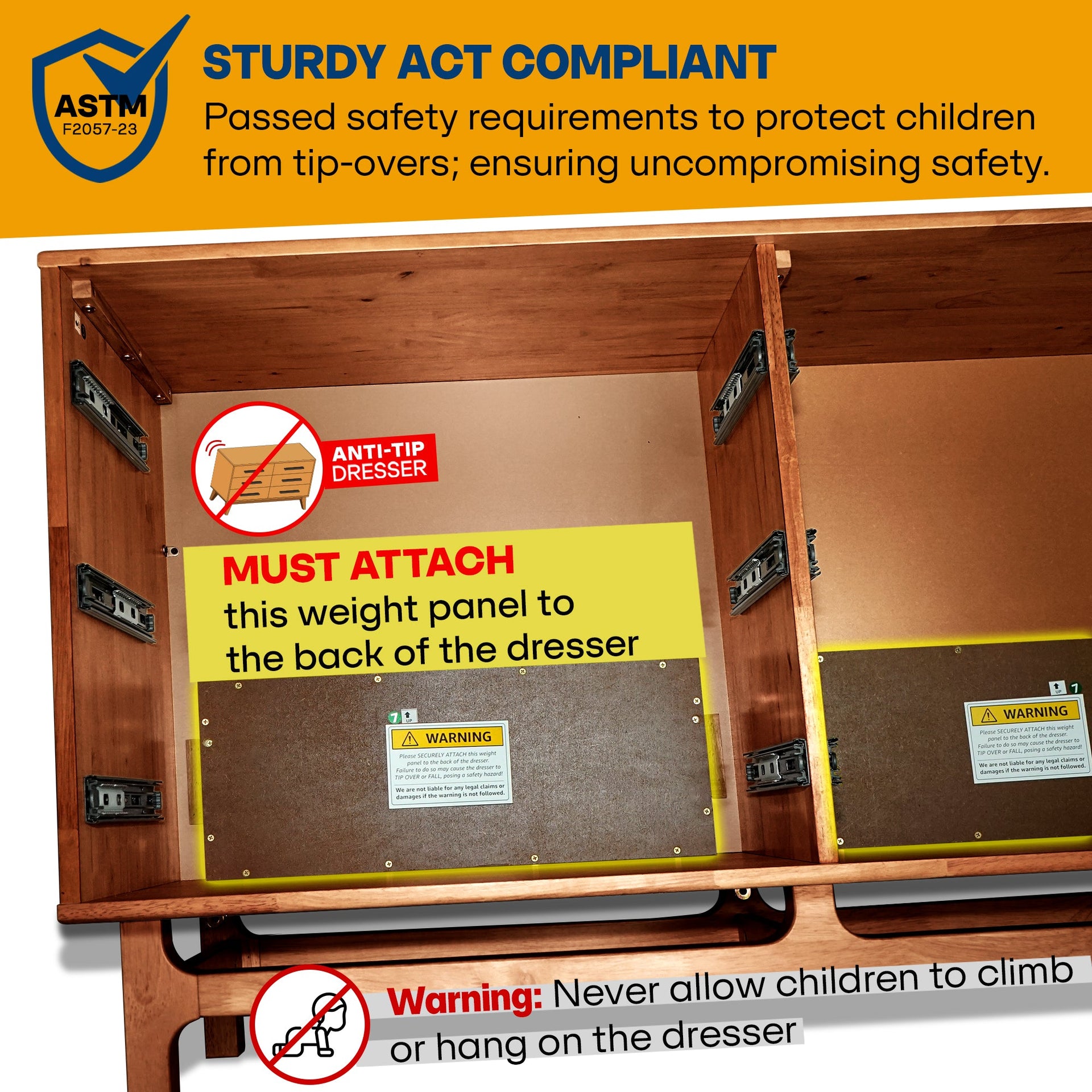 Acacia Elara Dresser with 6 Drawers