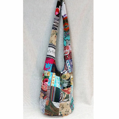 Bohemian Patchwork Women Sling Shoulder Crossbody Bags Fringe Vintage Women's Handbags Purses Bag Bags