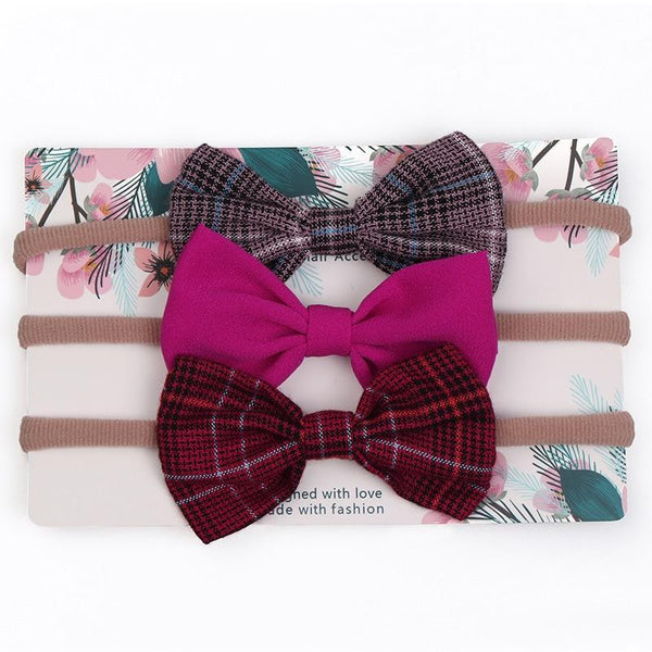 Cute Bow Baby Headband for Girl Nylon Head Bands Turban Newborn Headbands Hairbands for Kids Baby Hair Accessories For Baby