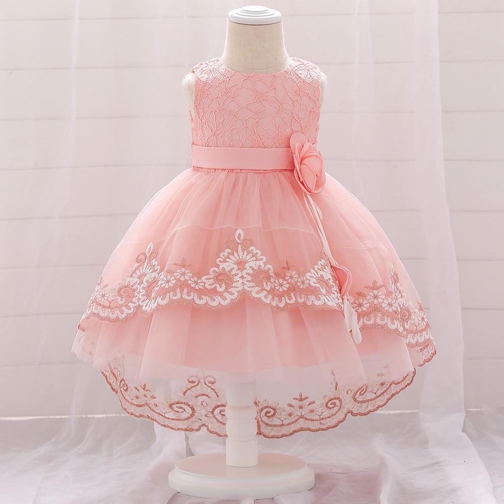 New Baby  Lace  Gown Clothes Embroidered Tail Princess Unique  Dress Perfect Gift For Girls
