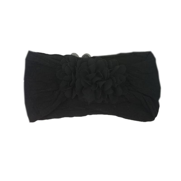 Baby Bows headbands Turban Kids Artificial Floral Elastic Toddler Solid Headband Hair Band Bow For Girls