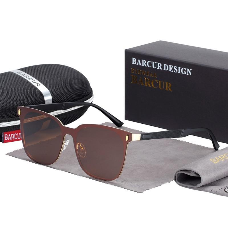 New Luxury Elegent Polarized Square Sunglasses Temples Sun Glasses for Men and Women With UV400 Protection