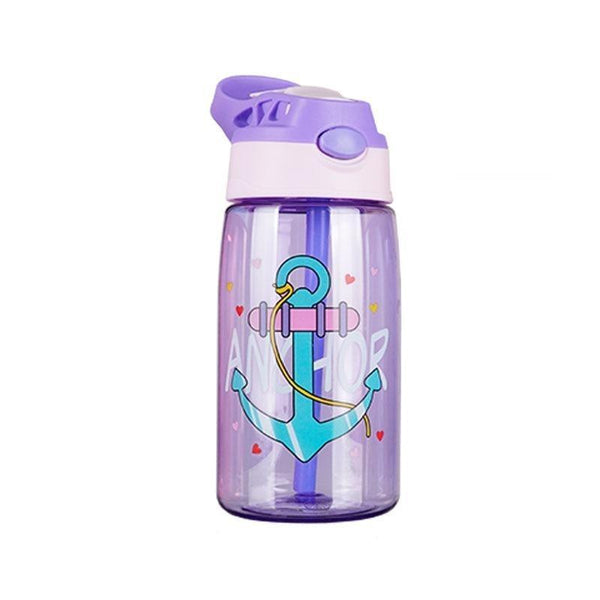 Kids Cartoon Leakproof Creative Baby Feeding Water Cup With Straws For Children Bright Colors Durable Kid Bottles