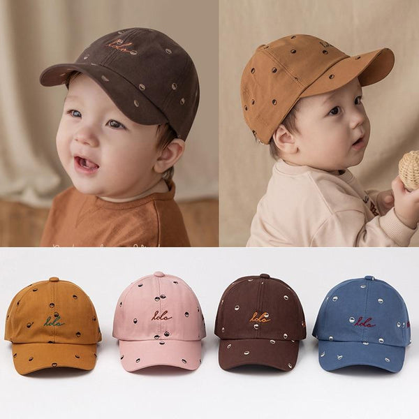 Cute Cotton Baby Hat Cap Kids Boy Adjustable Baseball Hats Children Snapback Hip-Hop Sun Hat