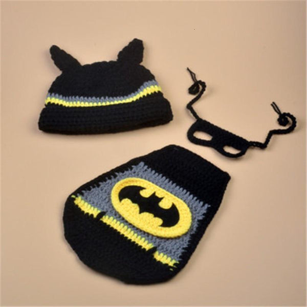 Knitting Baby Hat Newborn Photography Props Cute Children Pajamas Set For Girls And Boys