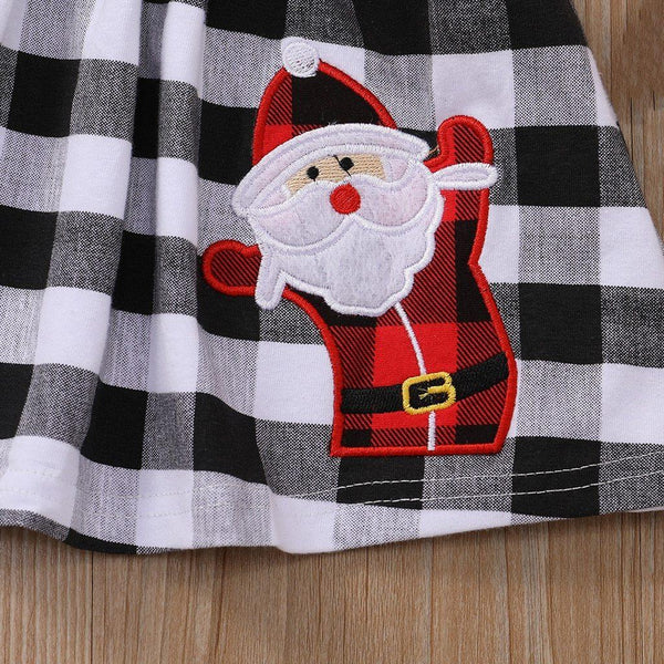 Cute Outfits Autumn Winter Plaid Suspender  Christmas Dress Clothing  Kids Girls Skirts