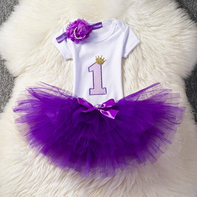 Modern Unicorn Baby Kids 1st year Girls Dress For Birthday Party Outfits Infant Princess Girls Clothes 12 Months Kids