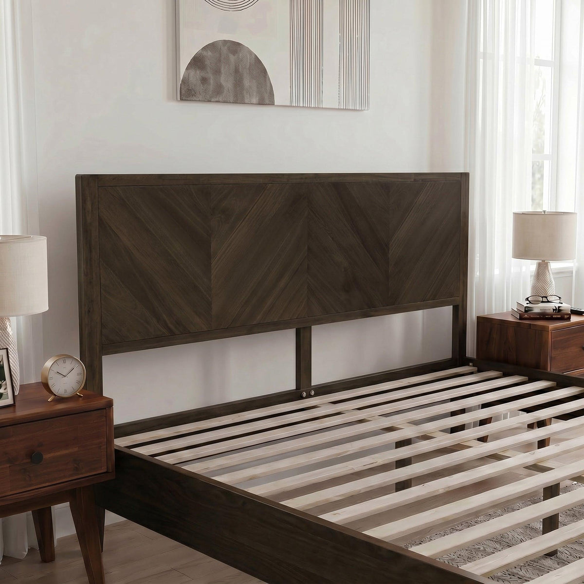 Alander Solid Wood Bed Frame