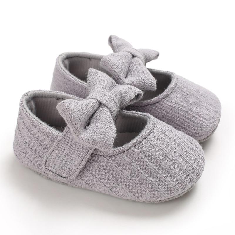 Baby Girls First Walkers Bow Knot Solid Soft Shoe Footwear For Baby Girl Breathable Shoes