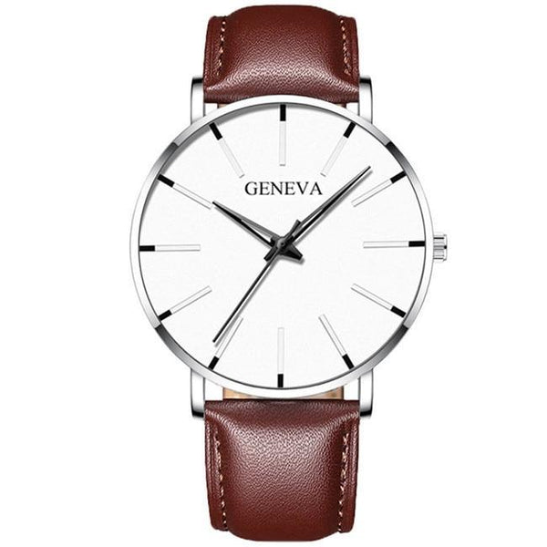 Minimalist Men's Fashion Ultra Thin Watch Simple Men Business Stainless Steel Mesh Belt Quartz Watch Relogio Masculino