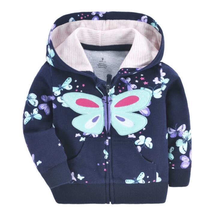 Luxury Printed New Trend Newborn Baby Hooded  Cotton Sweater For Baby Girl/boys In Elegant Modern Luxury Style With Unicorn