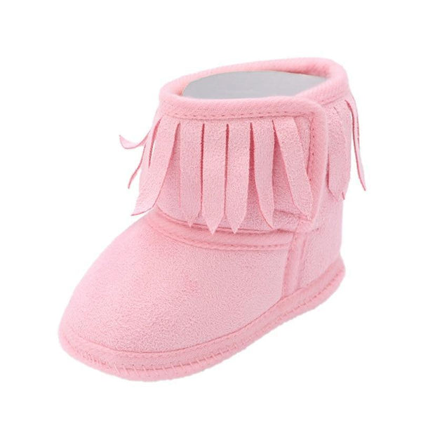 Cute Baby Infants Shoes Dot Knitting Boots Casual Non-slip Soft Soled Walking Shoes