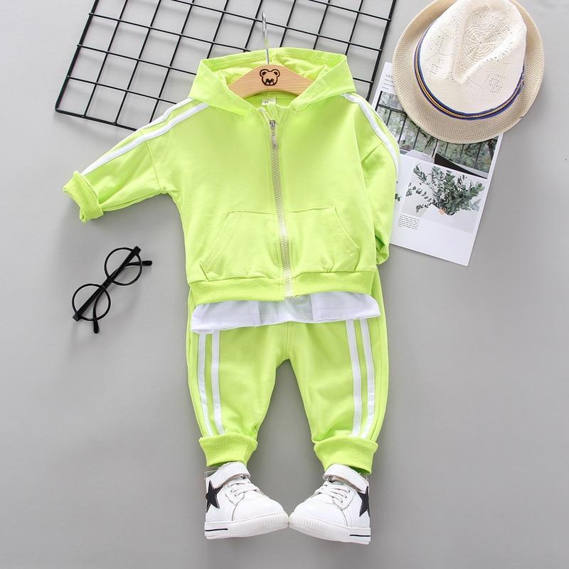 Baby Boys Costume Letter Tracksuit Tops Pants 2PCS Children Boy spring Outfits In Modern Sport Deisgn Made for Kids