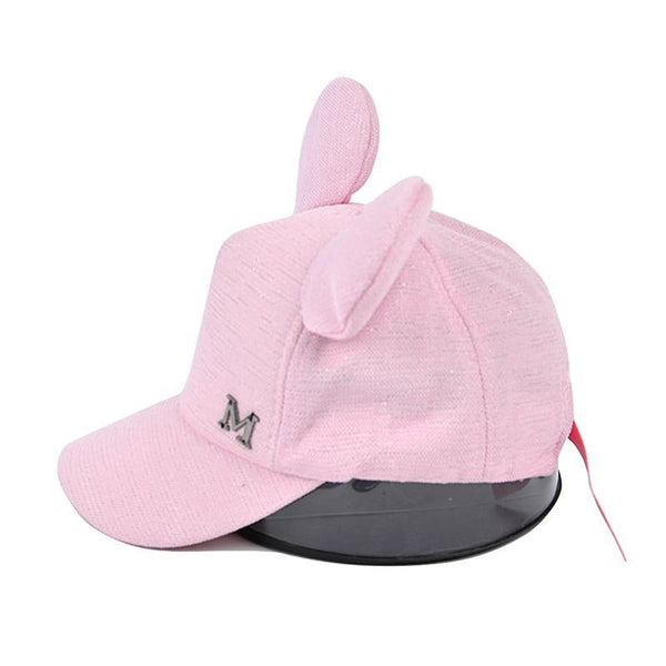 Luxury Modern Shiny Kids Baby Hat With Ear Letter Summer Baby Girl Boy Sun Hat Baseball Caps Cotton For Kids