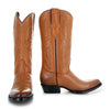 Cowboy Dress Boots | Mens Classic Round-Toe Boots (H7001-Tan)