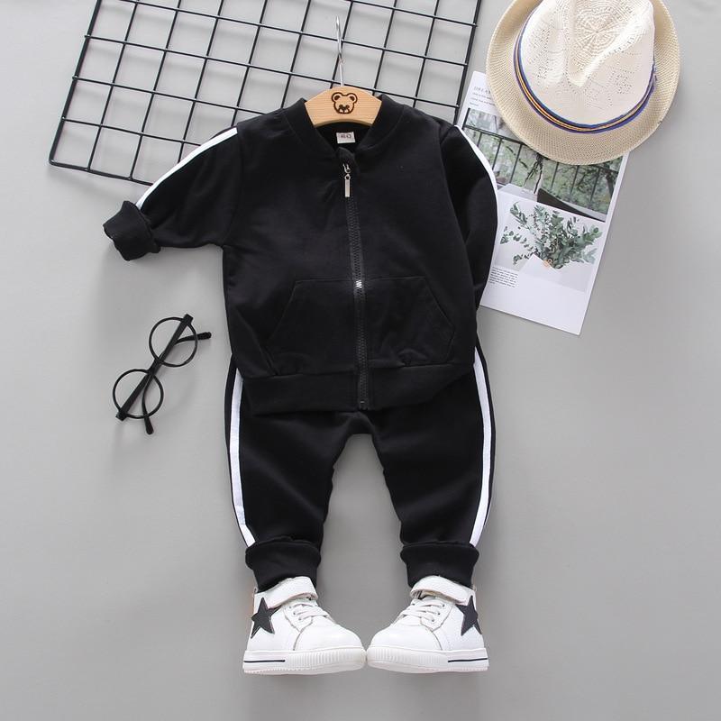 Baby Boys Costume Letter Tracksuit Tops Pants 2PCS Children Boy spring Outfits In Modern Sport Deisgn Made for Kids